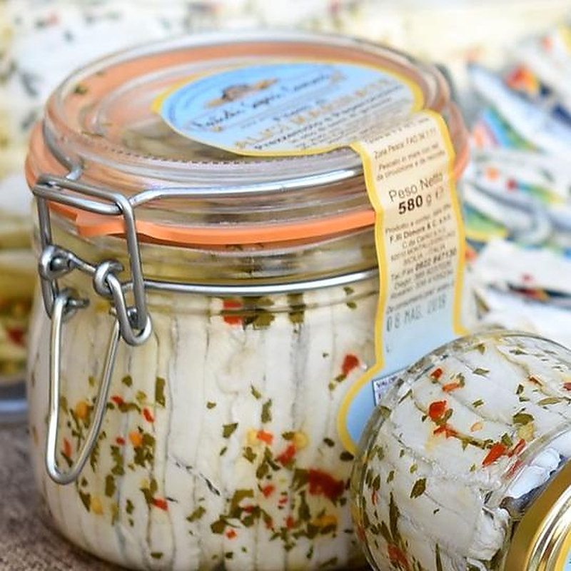 Fotografia del prodotto: Filetti di alici marinate
